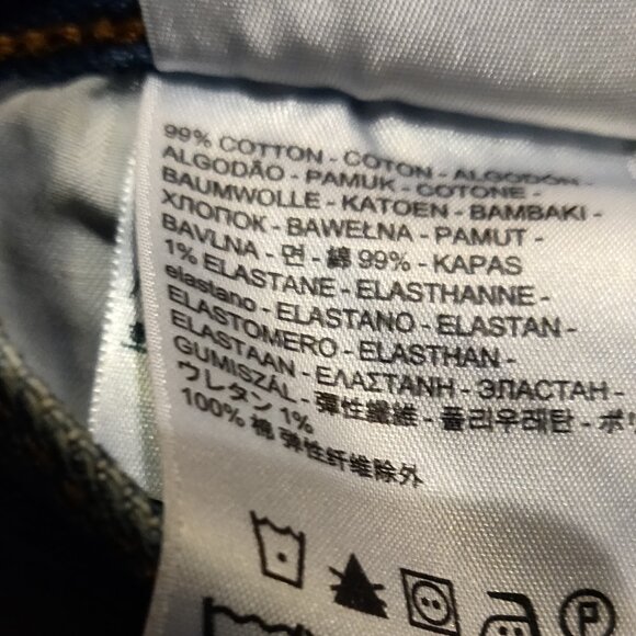 Levi's White Oak Cone Denim Wedgie High Rise Fray Hem Button Fly SIZE 27 - Picture 3 of 6